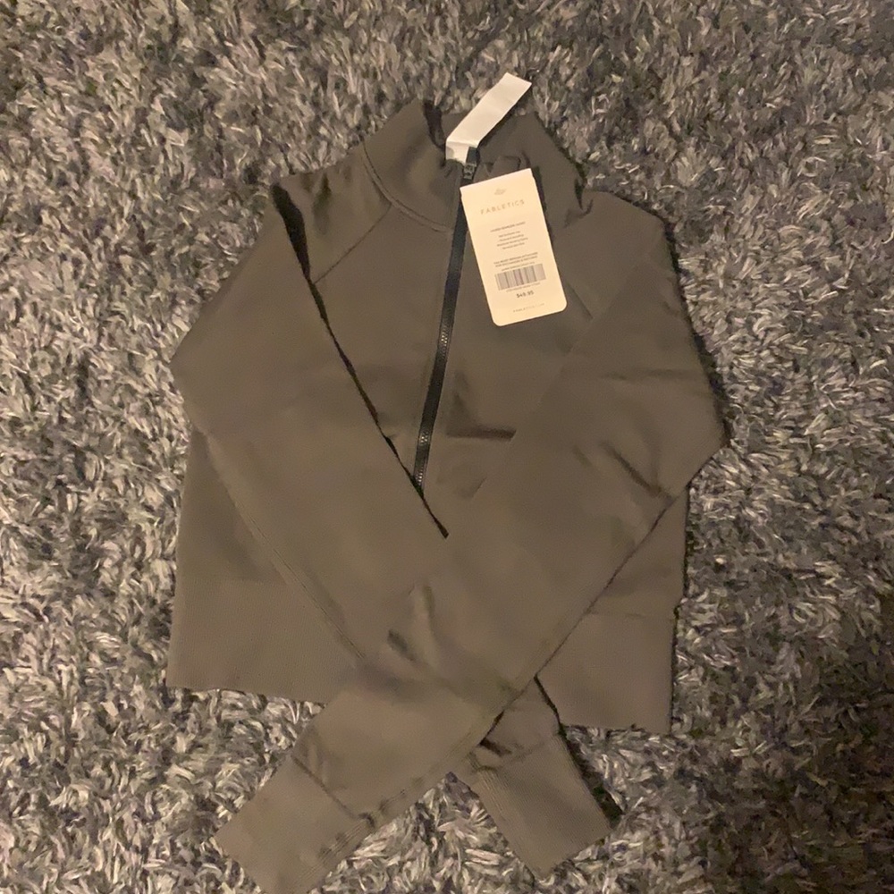 Fabletics cropped zip-up. New